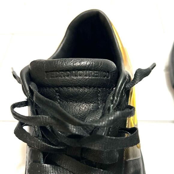Nike Blazer Low x Pedro Lourenco Black and Gold Low Top Sneakers Leather Size 8 - Picture 10 of 15